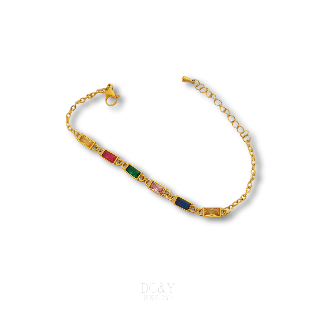 Pulsera con Cristales Multicolor