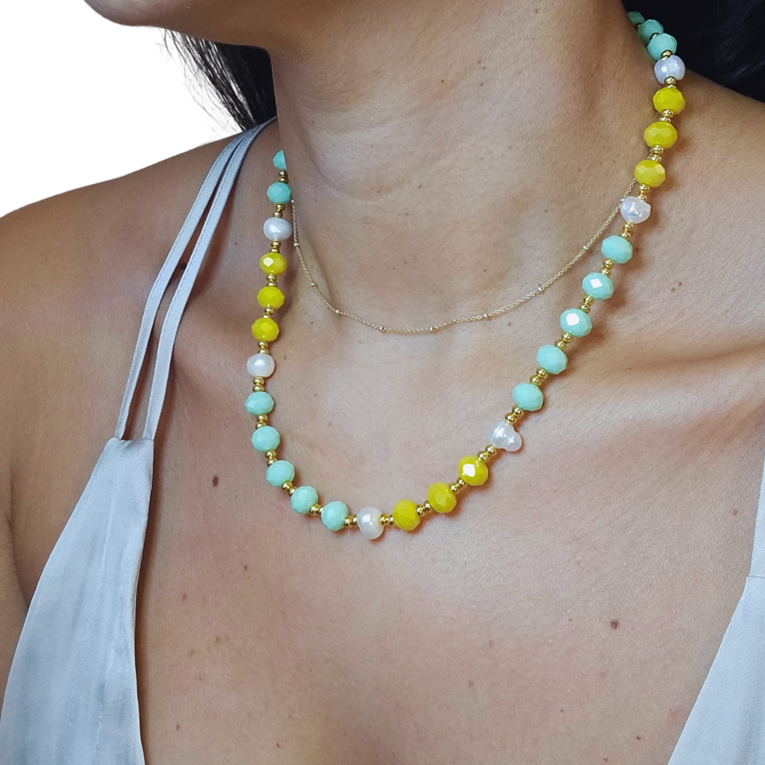 Set Verde Menta y Perla