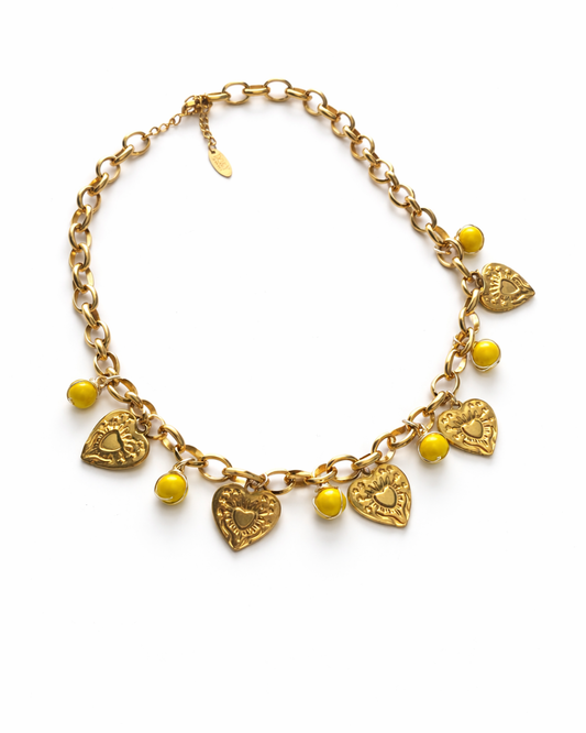 Collar de Corazones y Cruces