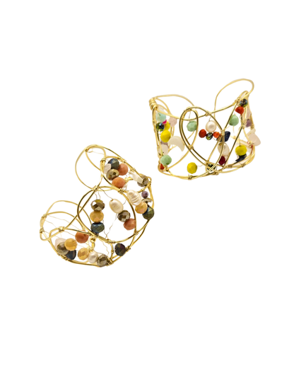 Pulsera Cuff Dorada Personalizada