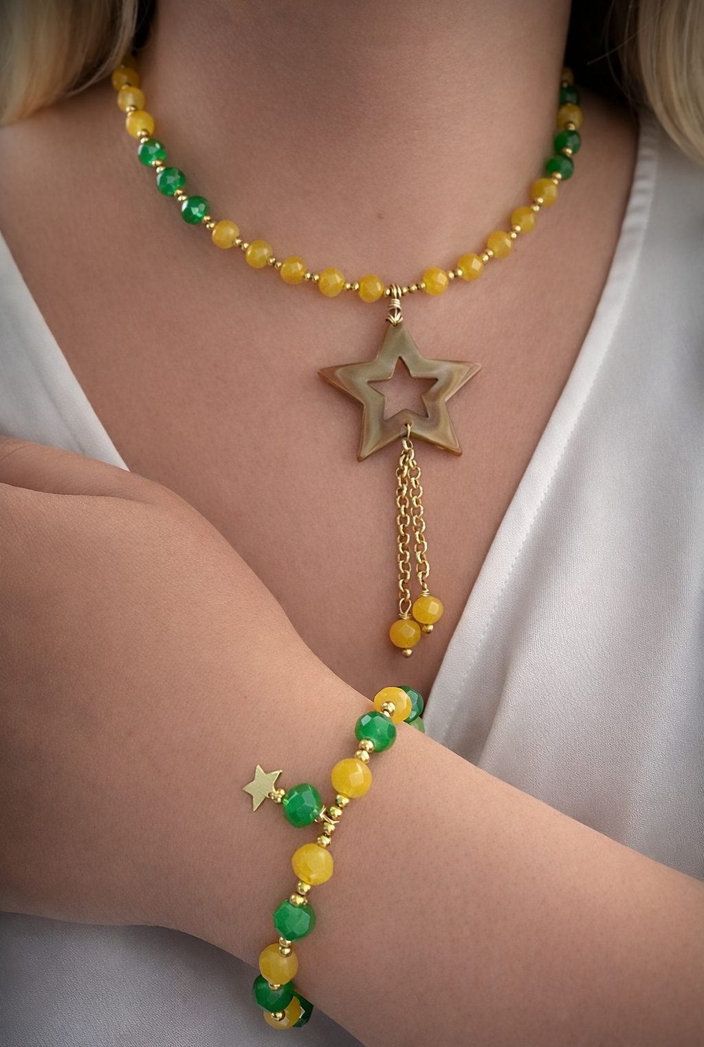 Set Verde Neon y Estrella